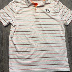 Boys M Under Armour Polo